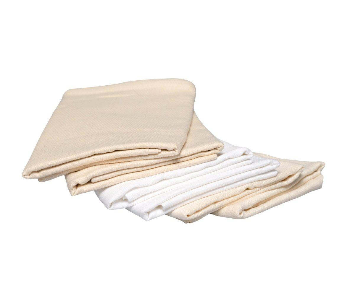 Bleached Cotton Flat Diaper-Bayrli